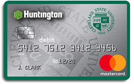 card bank huntington debit styles cards banking platinum custom designs cleveland state vikings personalized